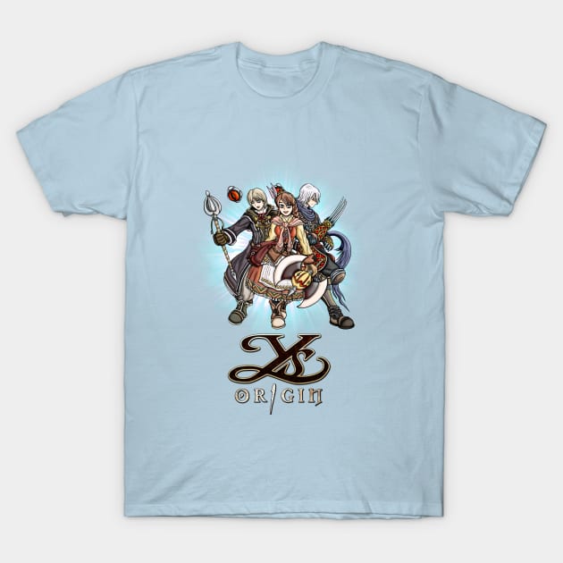 Ys Origin Heroes T-Shirt by WarioPunk